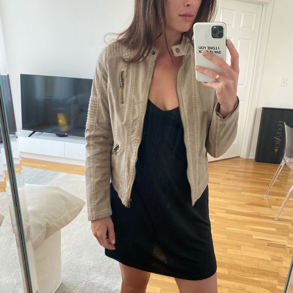 Maurices Tan Leather Jacket